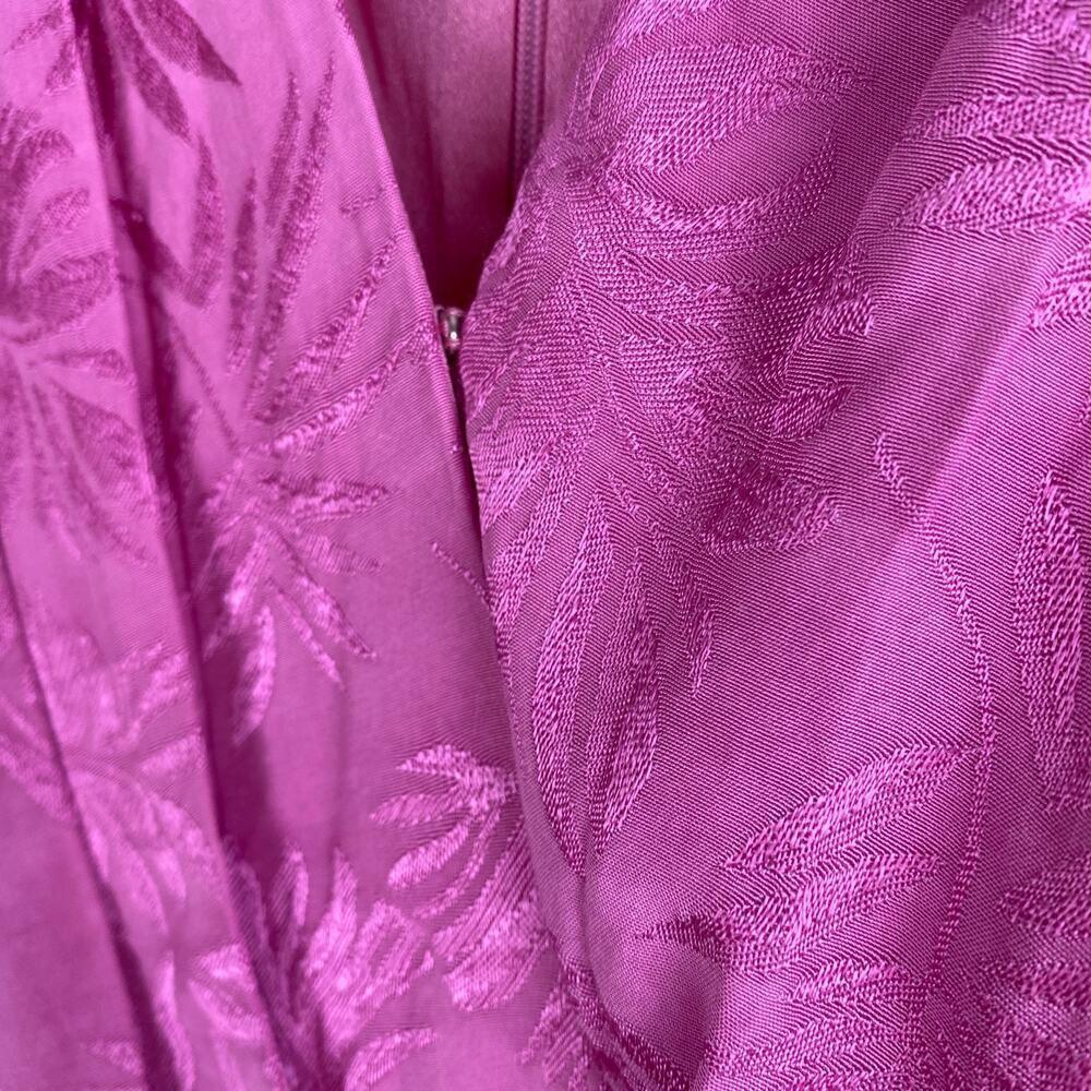 NWT WAYF Attina Faux Wrap Mini Dress Magenta Pink Long Sleeve Medium - Picture 10 of 16